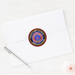 Sticker Rond 82e division aéroportée Fière vétéran
