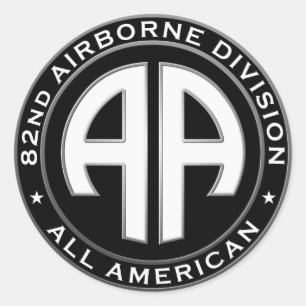 Sticker Rond 82e division aéroportée Patch Décontracté