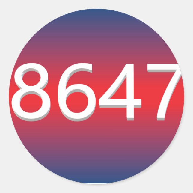 STICKER ROND 8647 (Devant)
