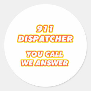 Sticker Rond 911 dispatcher-1