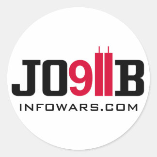 Sticker Rond 911 INSIDEJOB infowars.com