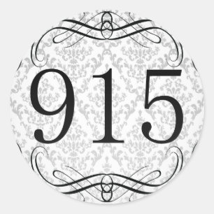 Sticker Rond 915 Indicatif régional