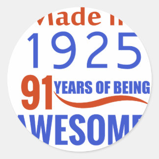 Sticker Rond 91 ans