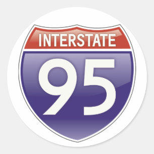 Sticker Rond 95 d'un état à un autre
