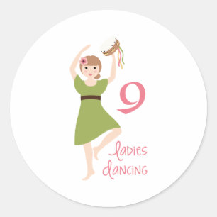 Sticker Rond 9 Danses