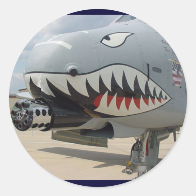 STICKER ROND A-10 THUNDERBOLT (Devant)