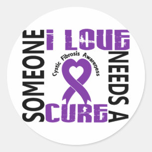 Sticker Rond A Besoin D'Une Fibrose Cystique Cure 4
