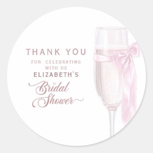 Sticker Rond À l'amour - Verres à vin Papillon Mariage Cadeaux 