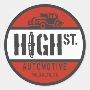 Sticker Rond A le logo