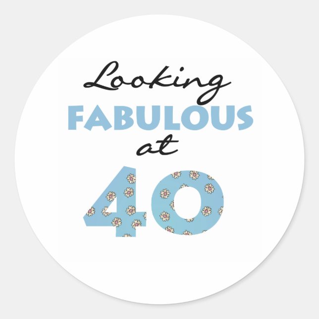 Sticker Rond À l'oeil fabuleux à 40 (Devant)