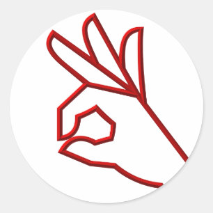 Sticker Rond A-Ok