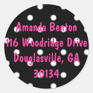 Sticker Rond à petits pois, Amanda Benton116 Woodridge DriveDou