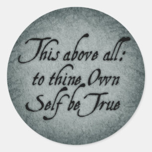 Sticker Rond À Thine possédez l'individu soit vrai