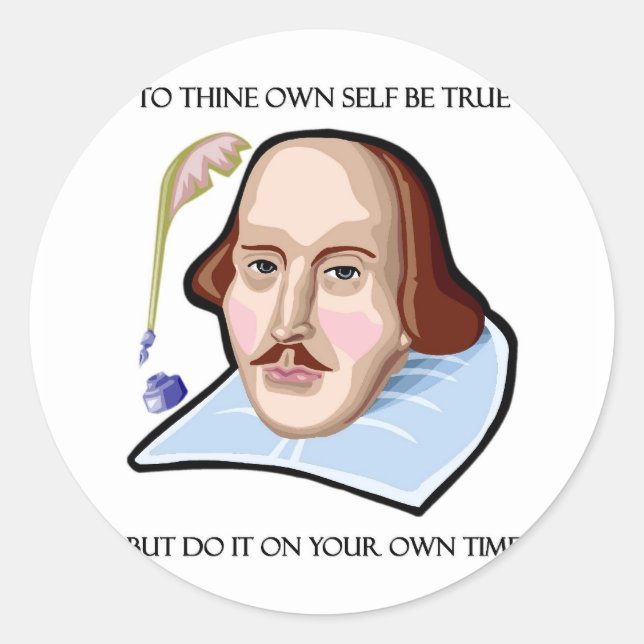 Sticker Rond à ton propre-être-vrai-mais-vrai-mais (Devant)