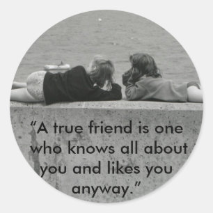 Sticker Rond A True friend