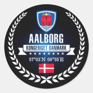 Sticker Rond Aalborg
