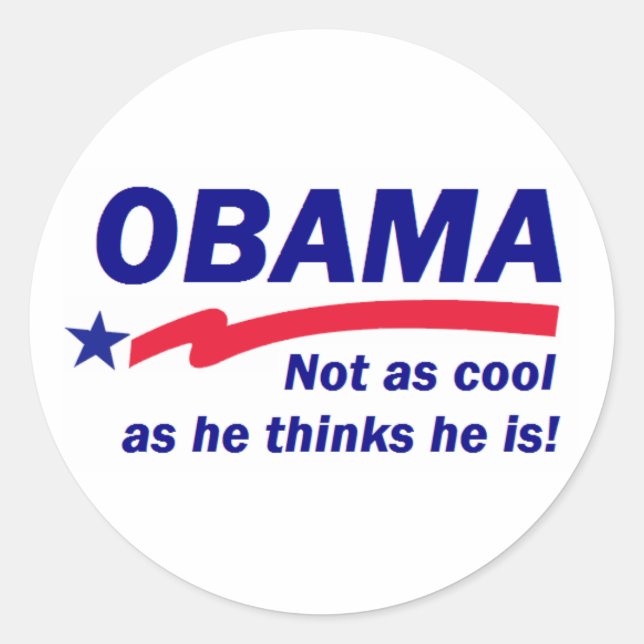 Sticker Rond aaobamacool (Devant)