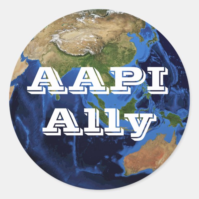 Sticker Rond AAPI Ally (Devant)