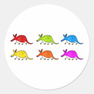 Sticker Rond Aardvarks
