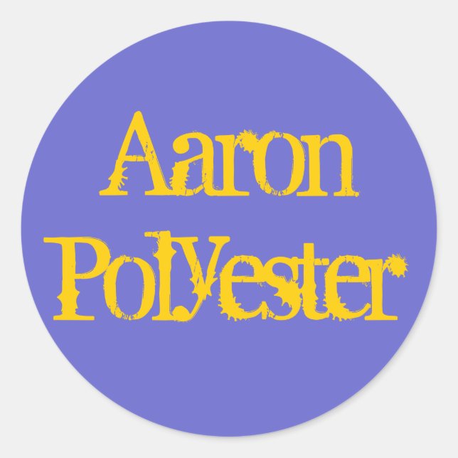 Sticker Rond Aaron Polyester (Devant)