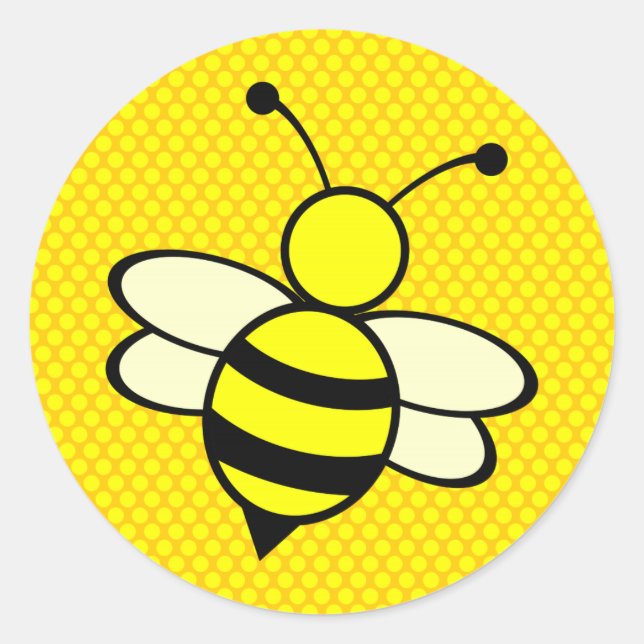 Sticker Rond Abeille (Devant)