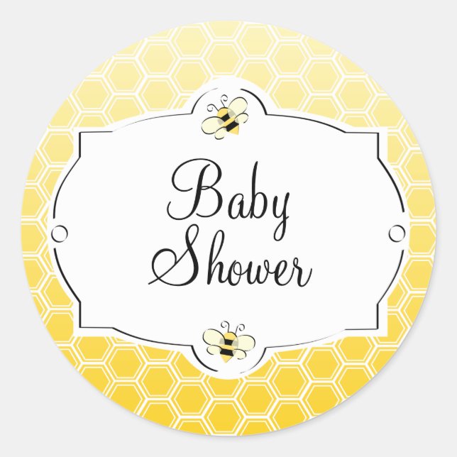 Sticker Rond Abeille douce (Devant)