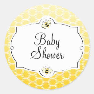 Sticker Rond Abeille douce