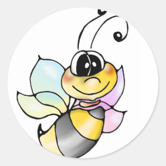 Sticker Rond Abeilles autocollantes