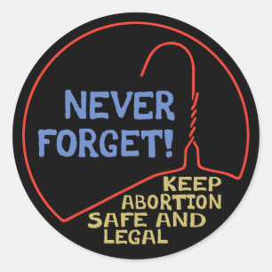 Sticker Rond Abortion Safe & Legal
