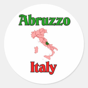 Sticker Rond Abruzzes Italie