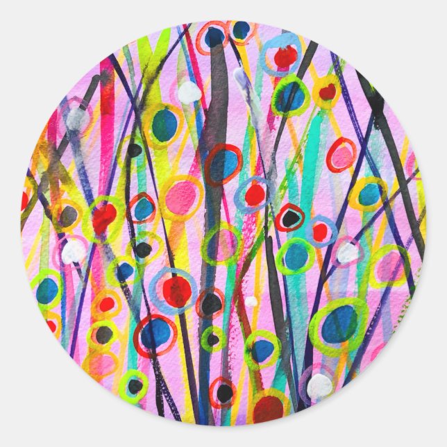 Sticker Rond abstract (Devant)
