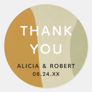 Sticker Rond Abstrait minimaliste moderne tendance Simple Favor