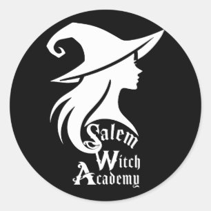 Sticker Rond Académie de sorcières de Salem Sorcières wiccanes