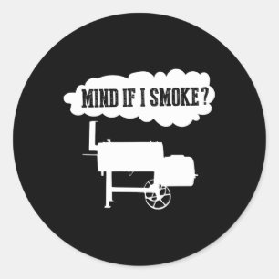 Sticker Rond Accessoire de fumeur de décalage Pitmaster Bbq