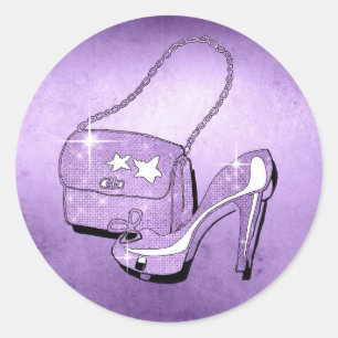 Sticker Rond Accessoires de parties scintillant et de brillance