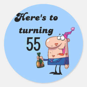 Sticker Rond Acclamations à 55 T-shirts et cadeaux