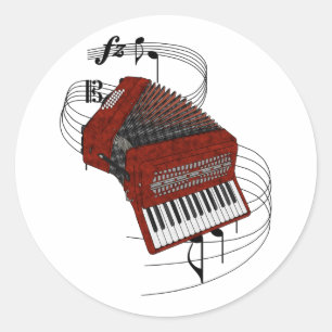 Sticker Rond Accordéon