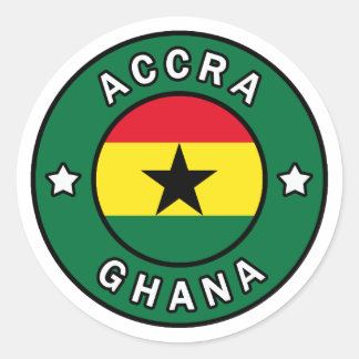 Sticker Rond Accra Ghana