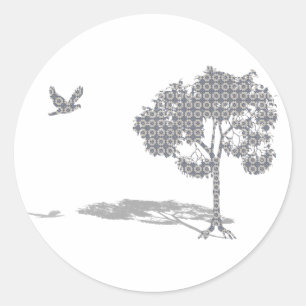 Sticker Rond Accueil