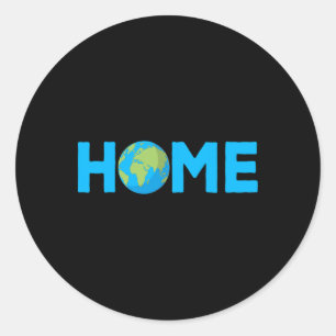 Sticker Rond Accueil Terre - Protéger la planète - De l'environ