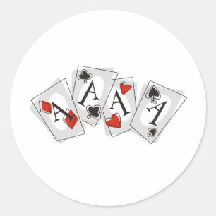Sticker Rond Aces élevées