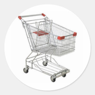 Sticker Rond achat-chariot