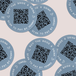 Sticker Rond Acheter la mariée une boisson Bachelorette Party Q