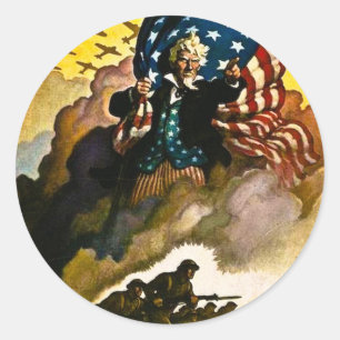 Sticker Rond Achetez les titres d'emprunt de guerre - la