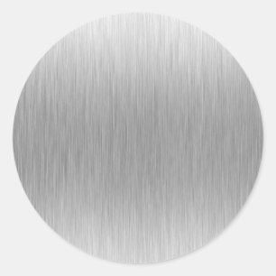 Sticker Rond Acier inoxydable en aluminium balayé texturisé