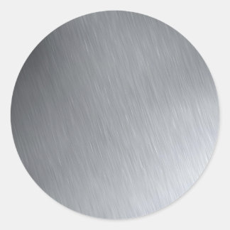 Sticker Rond Acier inoxydable Faux