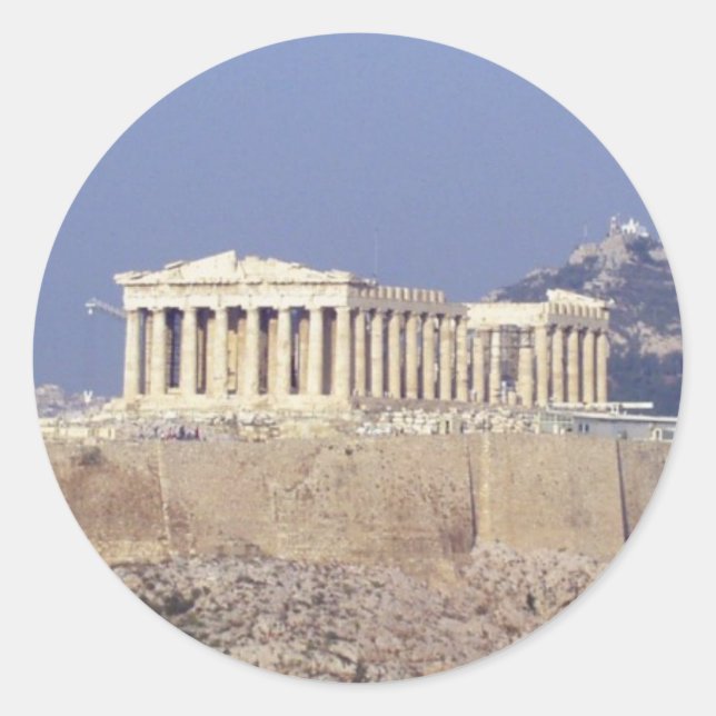 Sticker Rond acropole (Devant)