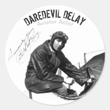 Acteur de l'aviateur DAREDEVIL DeLAY - Feuille de 