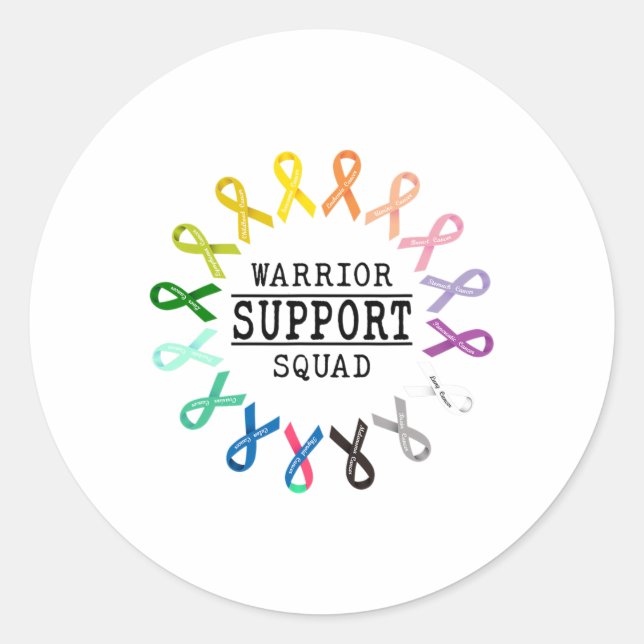 Sticker Rond Action de soutien de la Journée contre le cancer S (Devant)