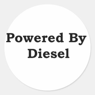 Sticker Rond Actionné par le diesel